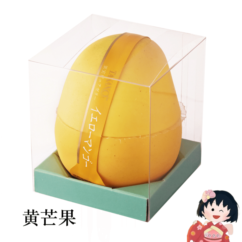 TAKANO Fruit pure Jelly yellow mango flavor 110g 1 each