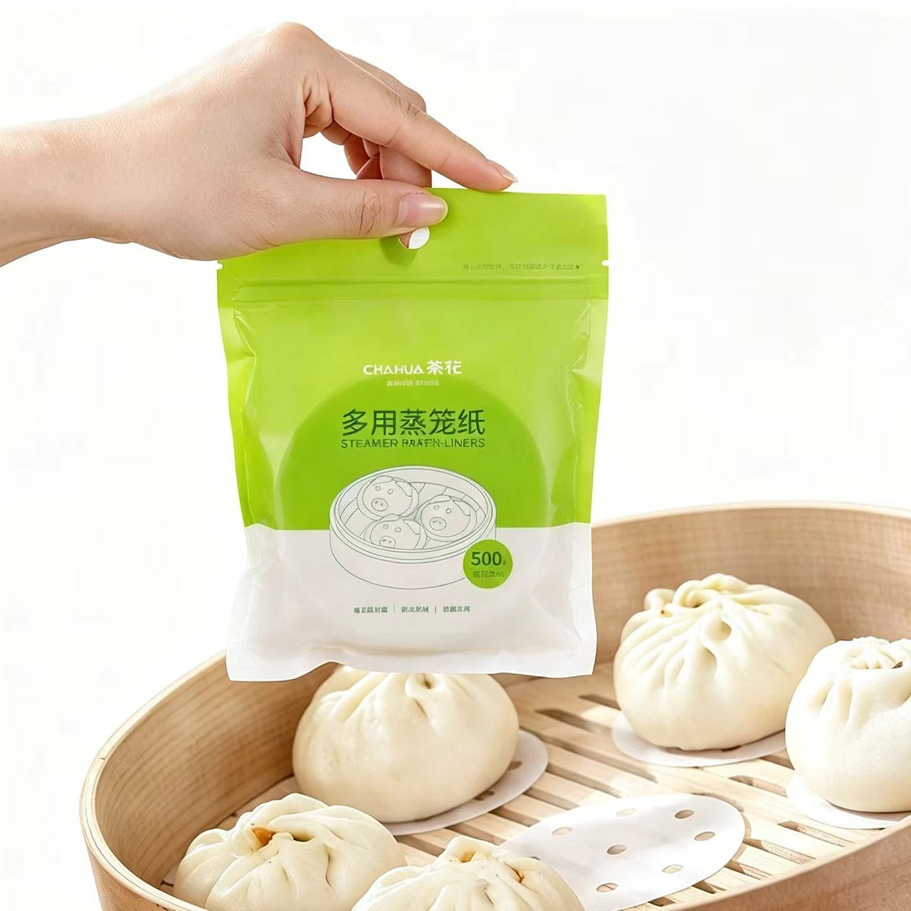 CHAHUA Steamer Paper Liners, 500 Pcs 1 pack