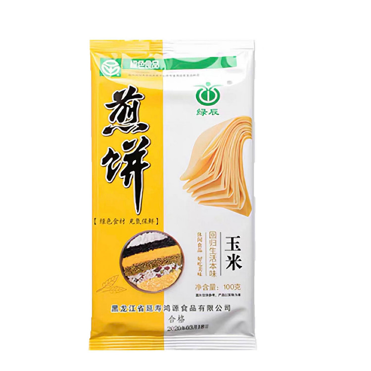 绿辰 玉米粗粮手工酥脆煎饼 老人小孩都爱吃 100 克