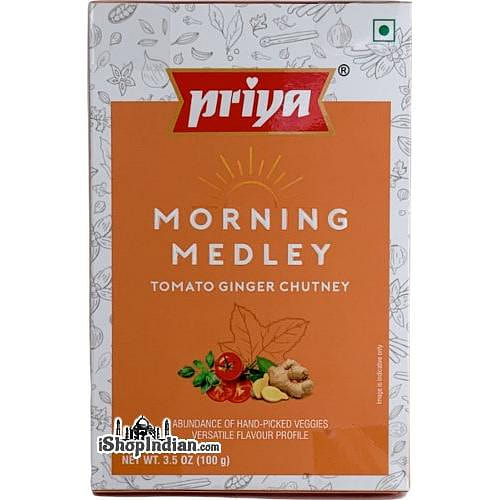 Priya Morning Medley Tomato Ginger Chutney, 3.5 oz pack 3.5 盎司