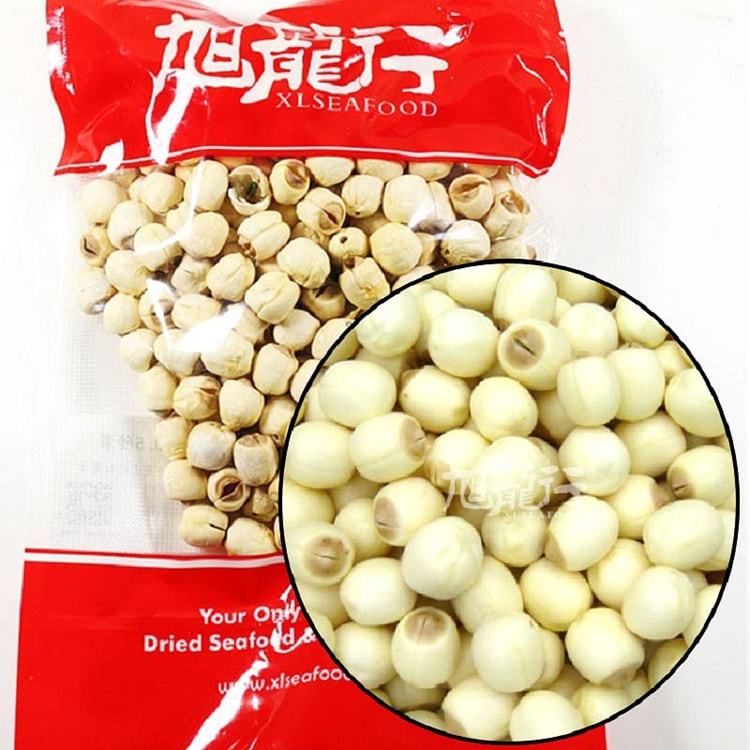 XLSEAFOOD CHINA Grade Premium Nature Unsulphure Lotusseed  227g 0.5lb