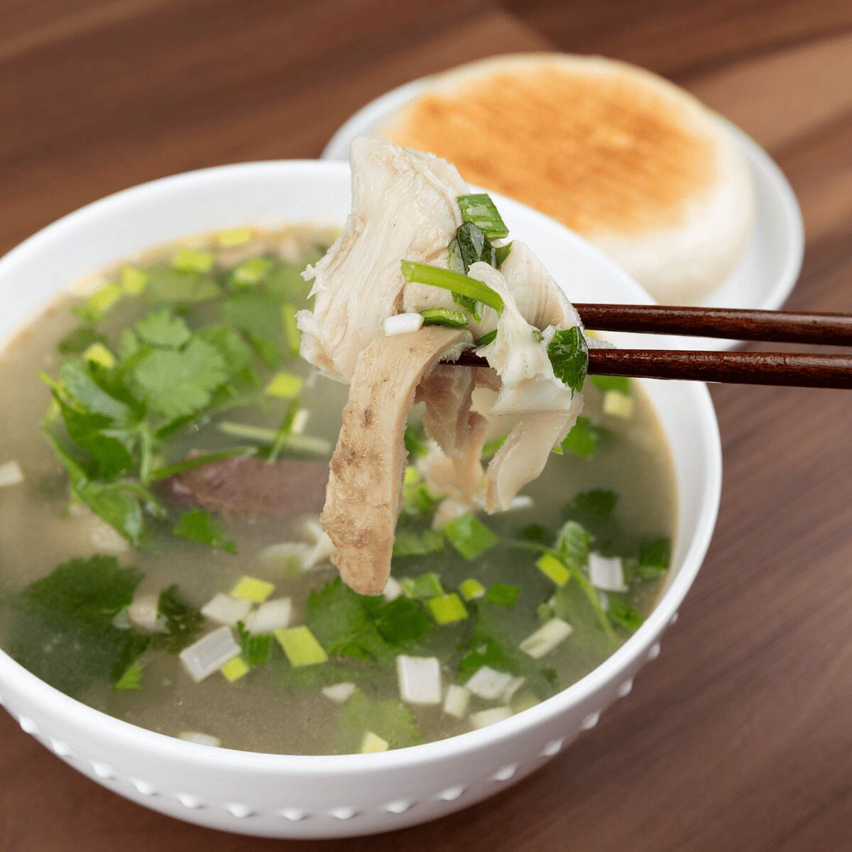 羊杂汤配烧饼 32oz 1 份