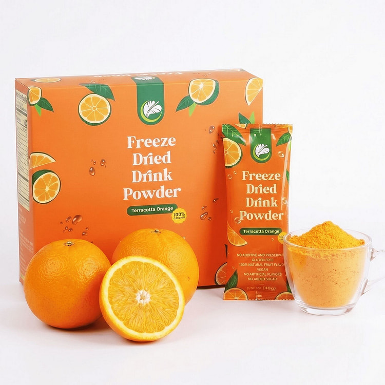 Salima Freeze-Dried Orange Drink Powder, 9.87oz 1 box*7 pack