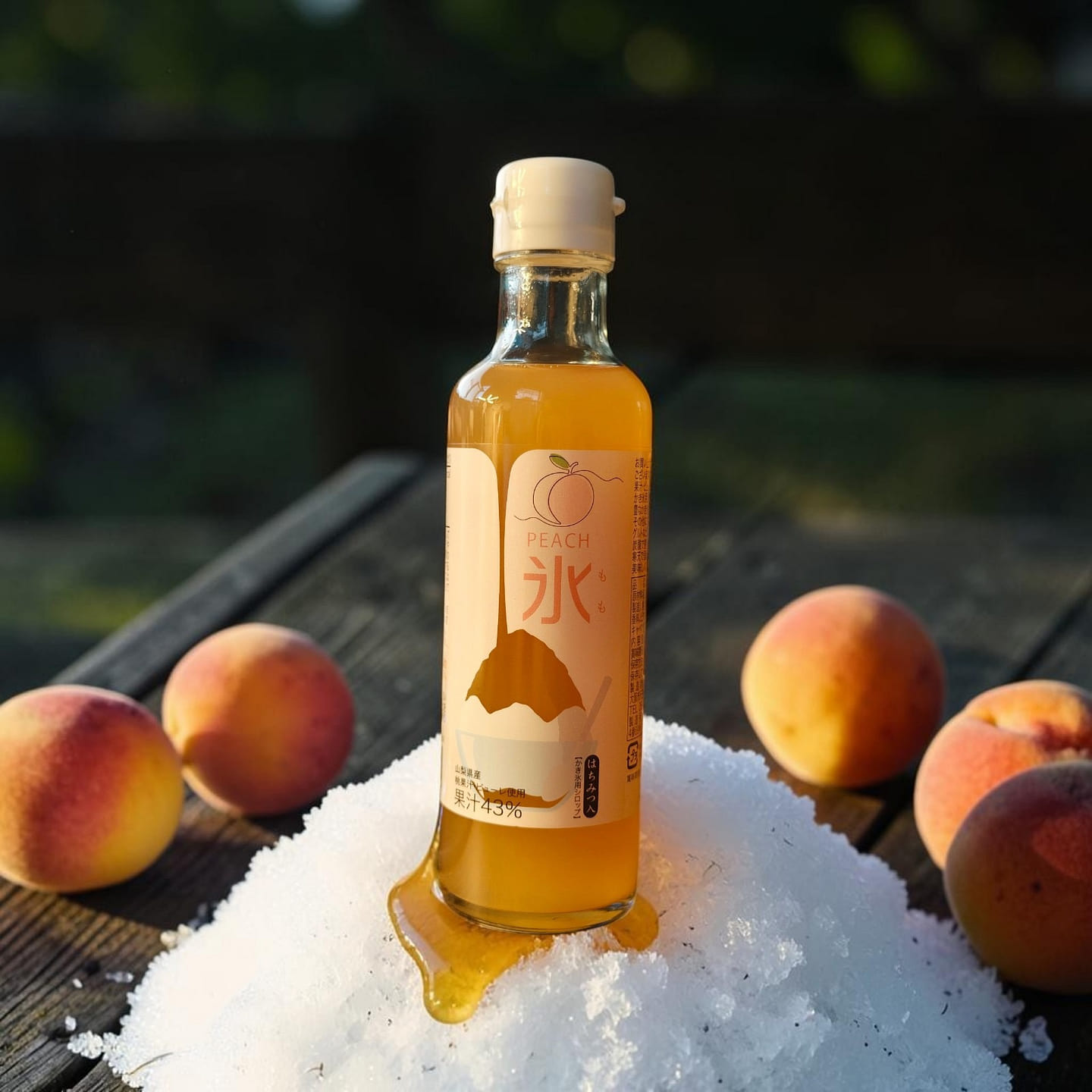 Japanese Kakigori Shaved Ice Syrup – Peach 200 ml