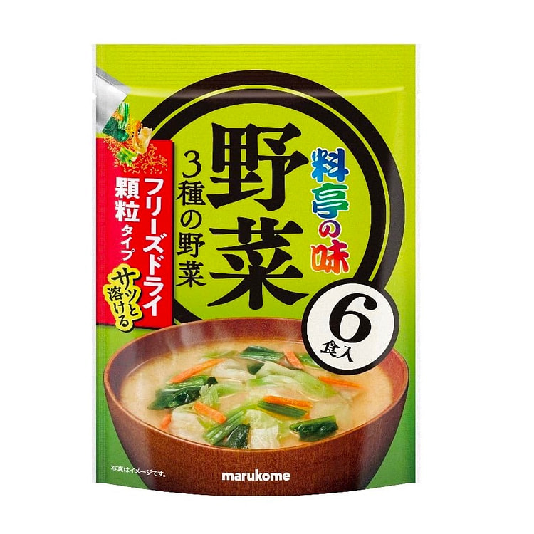Freeze Dried Vegetables Miso Soup Marukome 54g