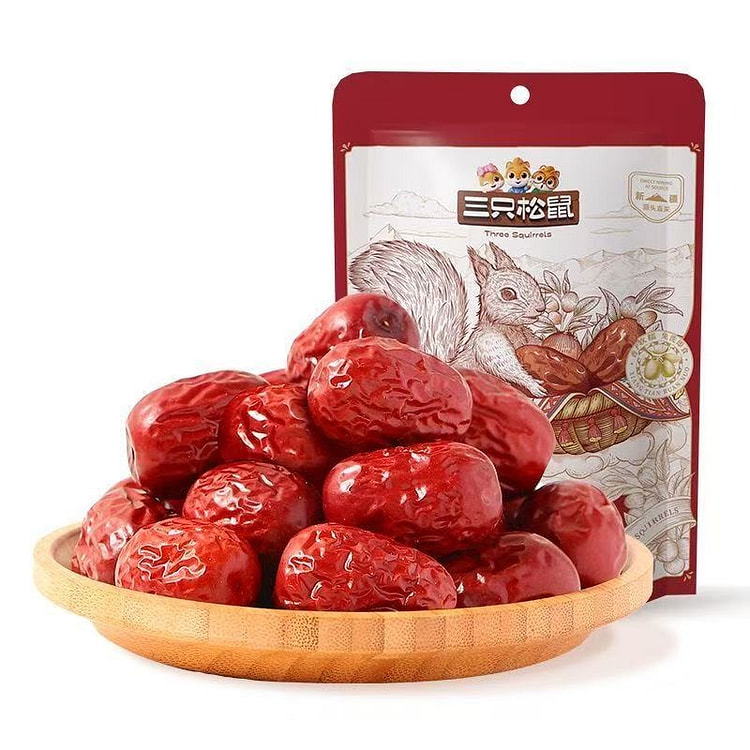 Three Squirrels Xinjiang Grey Dates 150g*1 Bag 1 pack