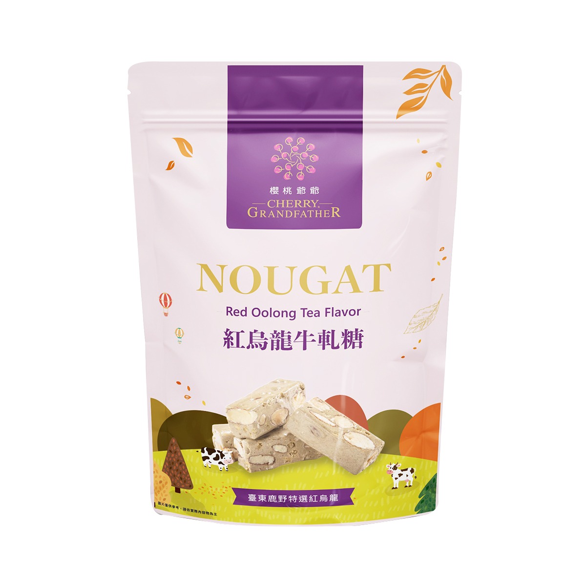 CHERRY GRANDFATHER Red Oolong Tea Flavor Nougat 100 g