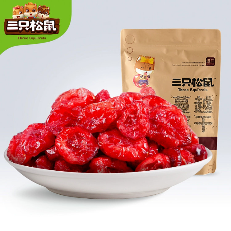 三只松鼠蔓越莓干 果干蜜饯零食100g*1袋