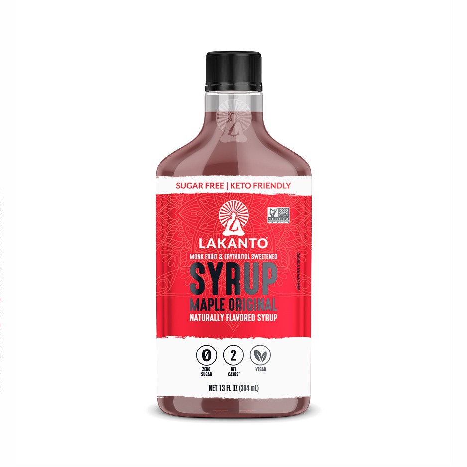 Get Lakanto Sugar Free Maple Syrup Monk Fruit Sweetener with