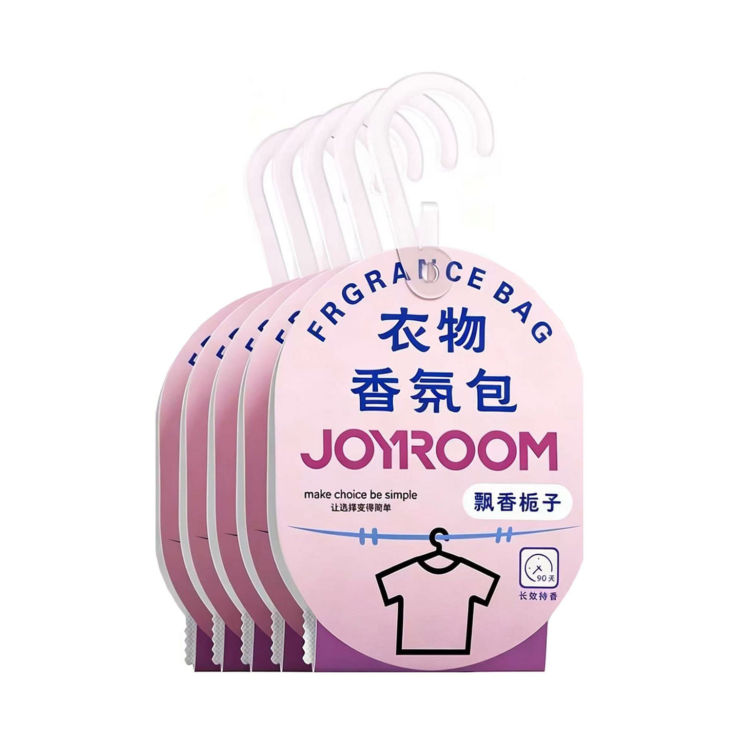 Jiletang Gardenia Scent Wardrobe Fragrance Sachet 5 pack