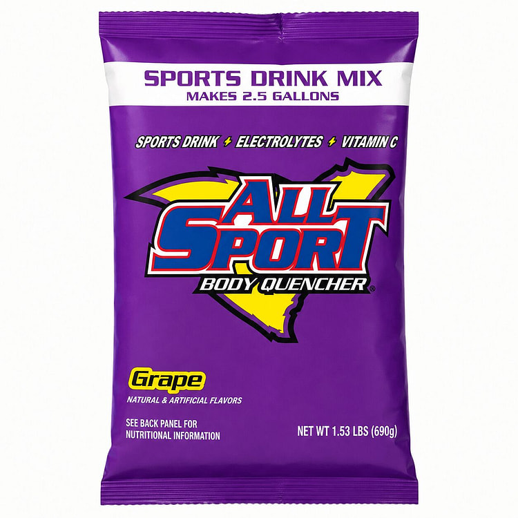 All Sport 10125070 Sports Drink Mix, Grape Flavor 1 each