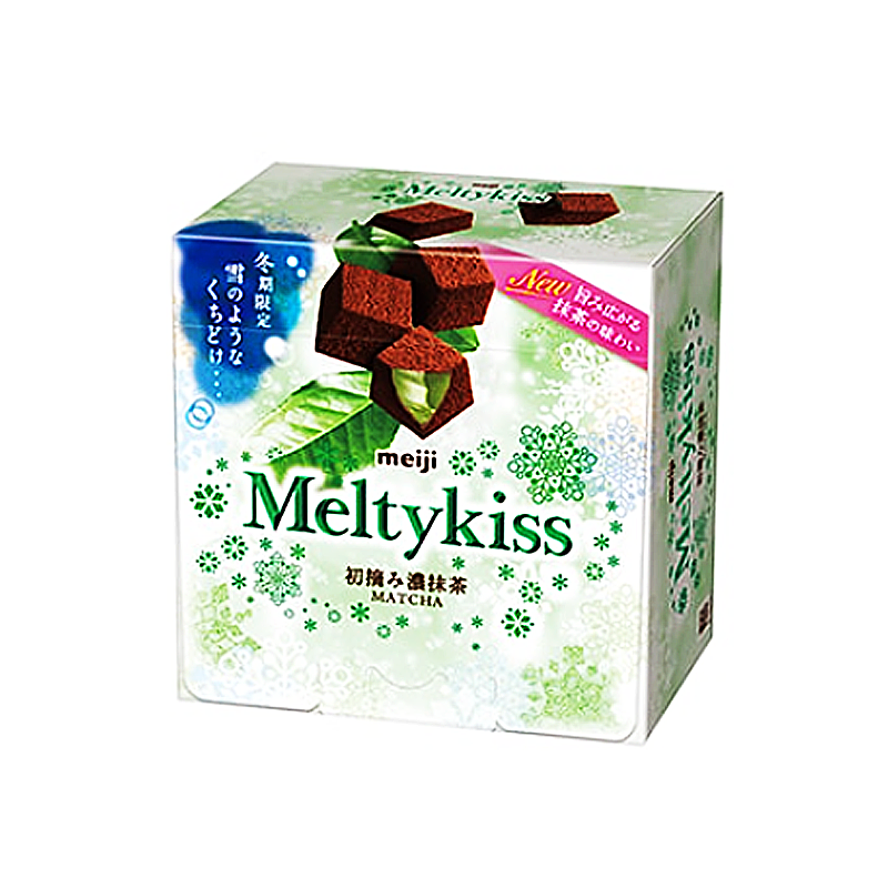 【日本直郵】明治 雪吻 Meltykiss 初摘 濃 抹茶 53g 冬季限定 1 盒