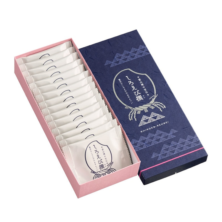 Sasara-ya Premium White Shrimp Crackers 15 pcs 1 box