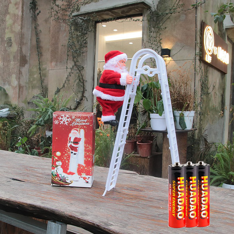 2024 Electric Santa Claus Double Ladder Edition
