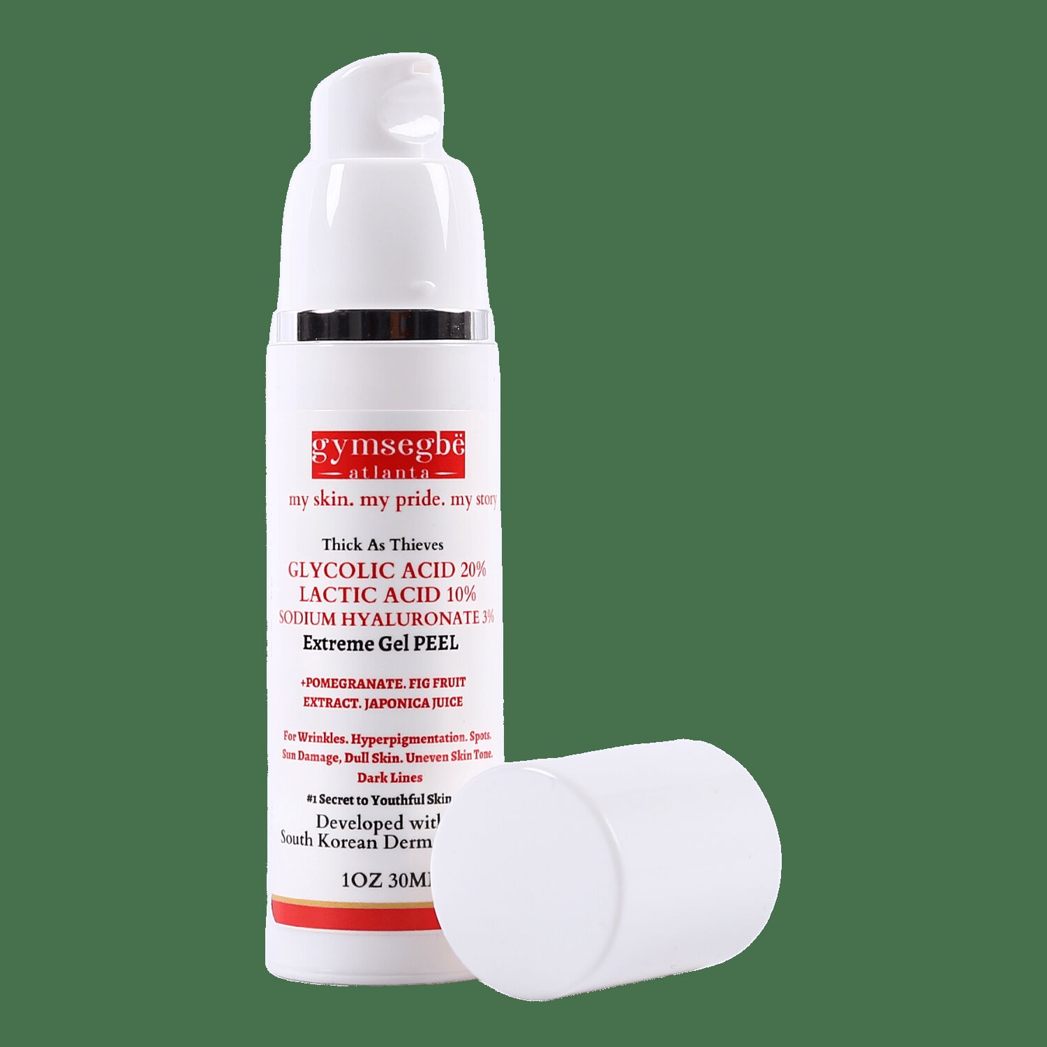 Glycolic Acid Lactic Acid Exfoliating Peel - 30ml 1 オンス