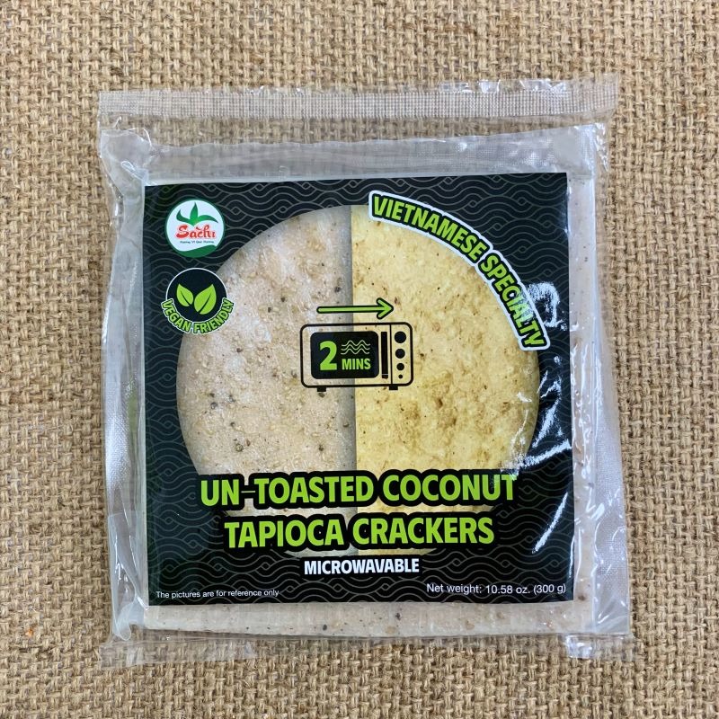 SACHI UN-TOASTED COCONUT TAPIOCA CRACKERS 200 그램