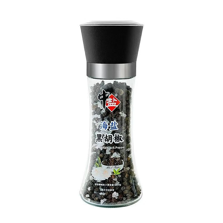 中盐`海盐黑胡椒120g 1 瓶