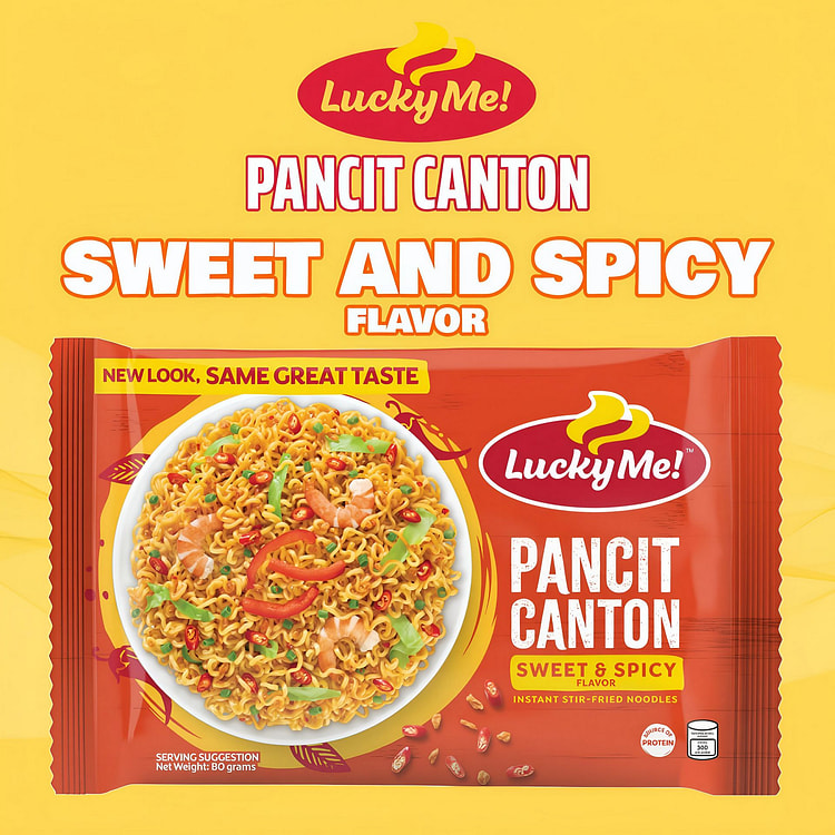 Lucky Me!干拌面甜辣速食方便面泡面60g 60 克 (min 2)