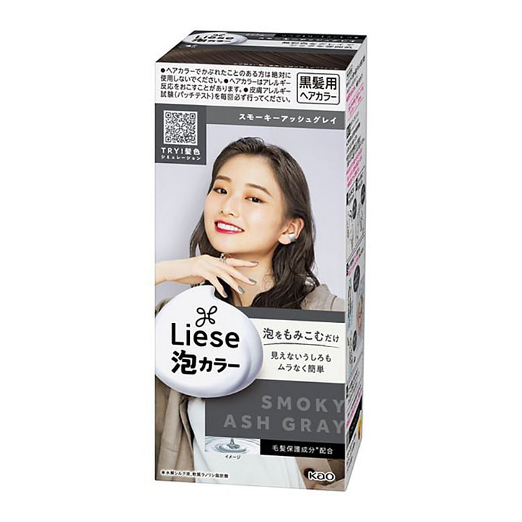 KAO Liese Foam Hair Dye Smoky Gray