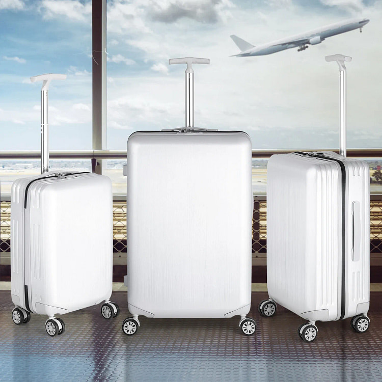 Modern 3 Piece Travel Luggage Set Trolley Suitcase 3 box