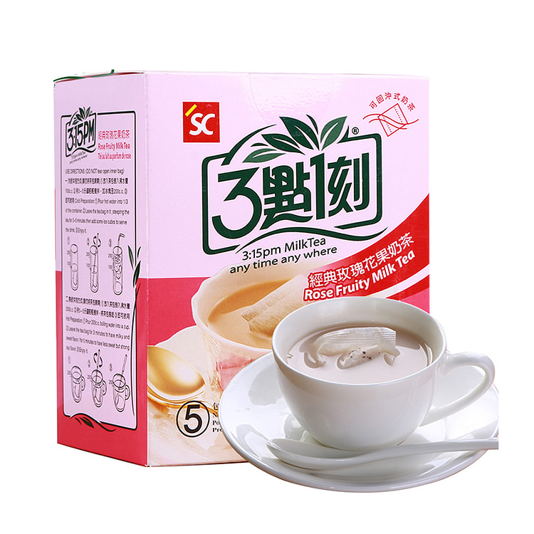 三点一刻玫瑰奶茶茶粉包100g/盒