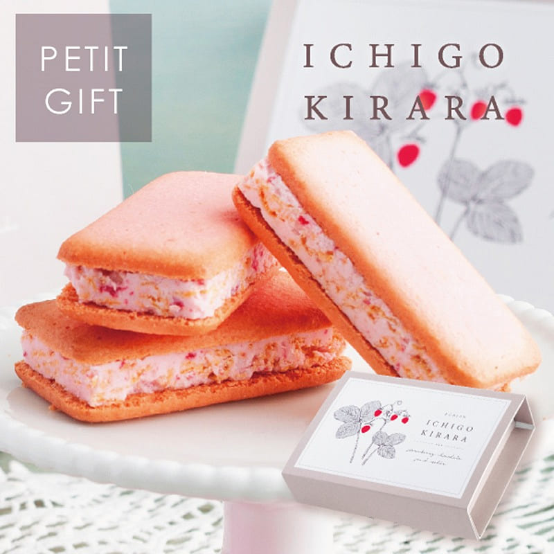Ichigo whipped chocolate sand cookies 3 pieces 1 box