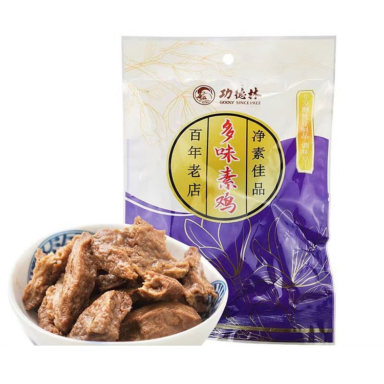 功德林 多味素鸡 上海素食卤味 130g*2袋