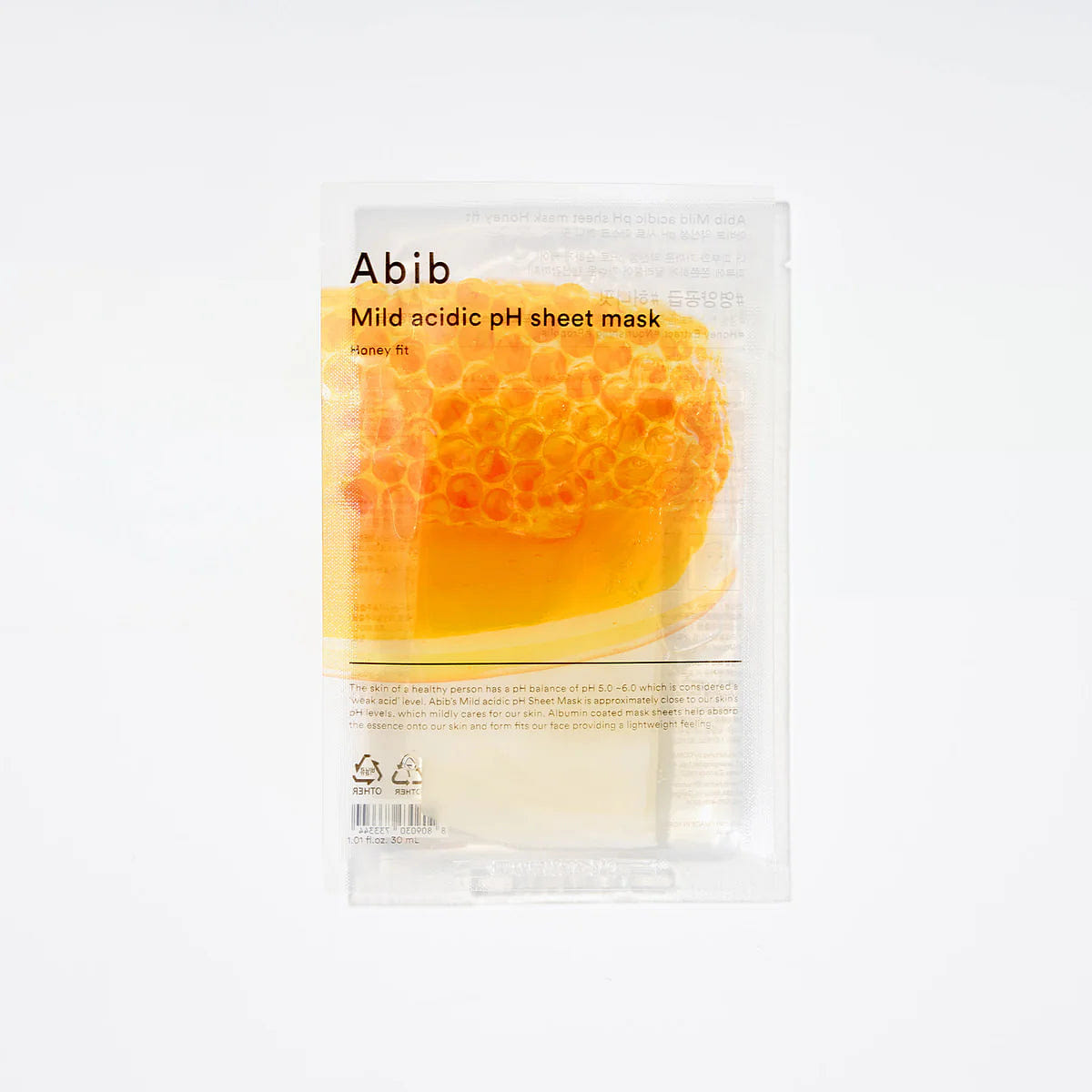 Abib Mild Acidic PH Sheet Mask Honey fit 10pcs 1 each