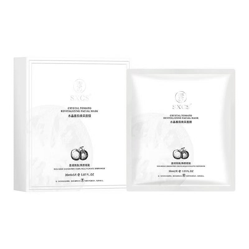 Crystal White Tomato Mask Hydrating non-whitening and anti-yellowing 5pcs/box 1 box