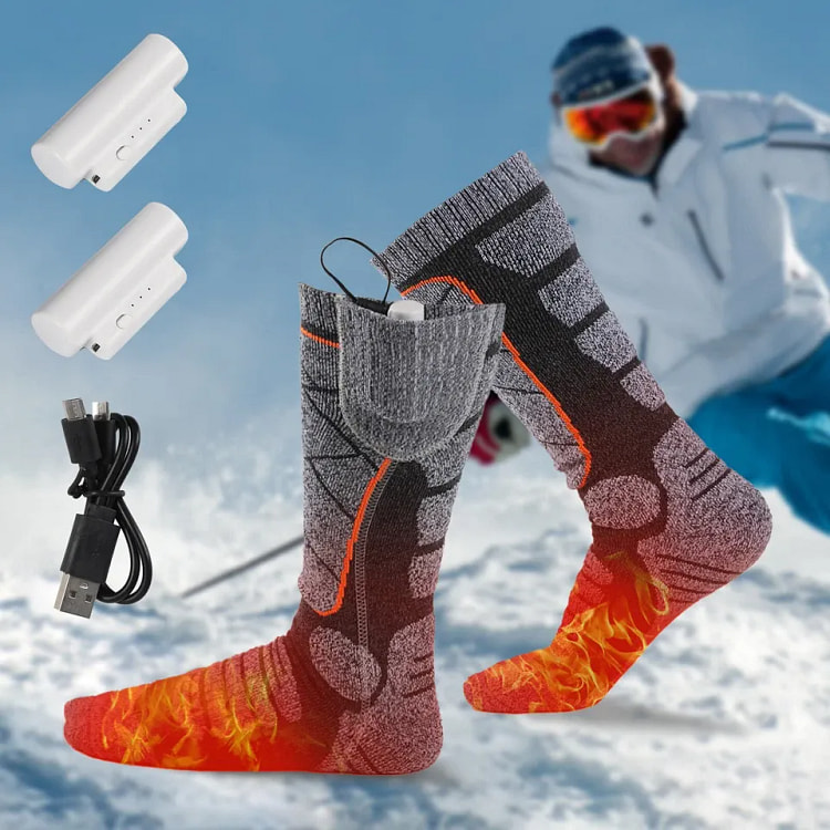 Electric Heated Socks Rechargeable Battery Men Wom 1 box