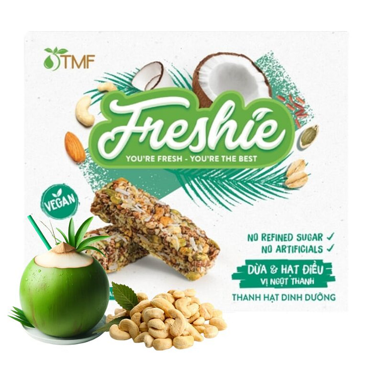 Freshie椰子腰果营养坚果棒 1盒