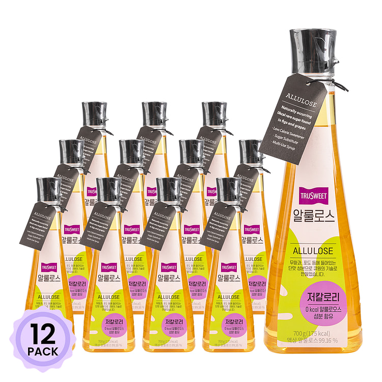 Qone TruSweet Allulose Syrup 24.69 盎司*12 包