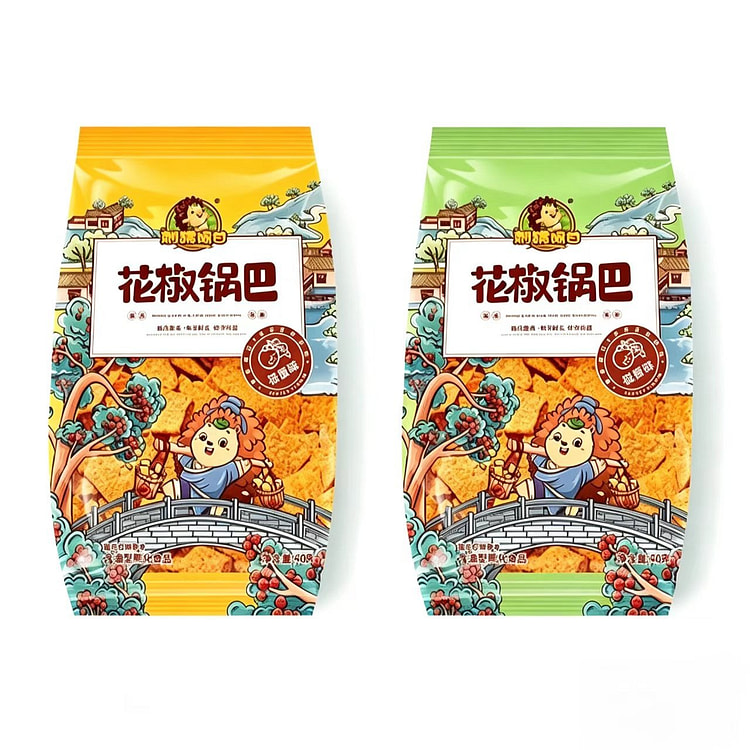 Sichuan pepper crispy rice snack mix, perfect for 40 g*6 pack