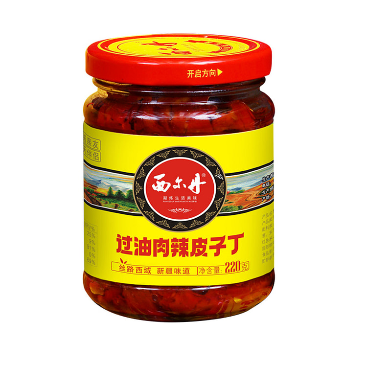 Chili sauce over oil spicy skin 220g*1 bottle 220 g