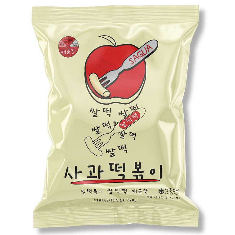 Sagua Tteokbokki Rice Pack Spicy 750 g