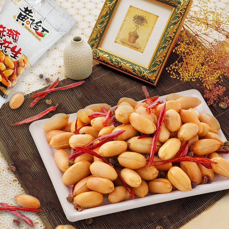 Huang Feihong Spicy Peanuts with Wine and Vegetables 110 g