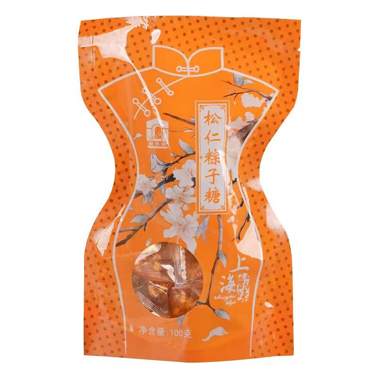 屋里香 原味松仁粽子糖 上海特产 100g*1袋 100 克