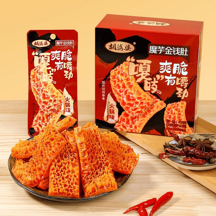 胡婆婆 魔芋金钱肚火锅味素毛肚 400 克