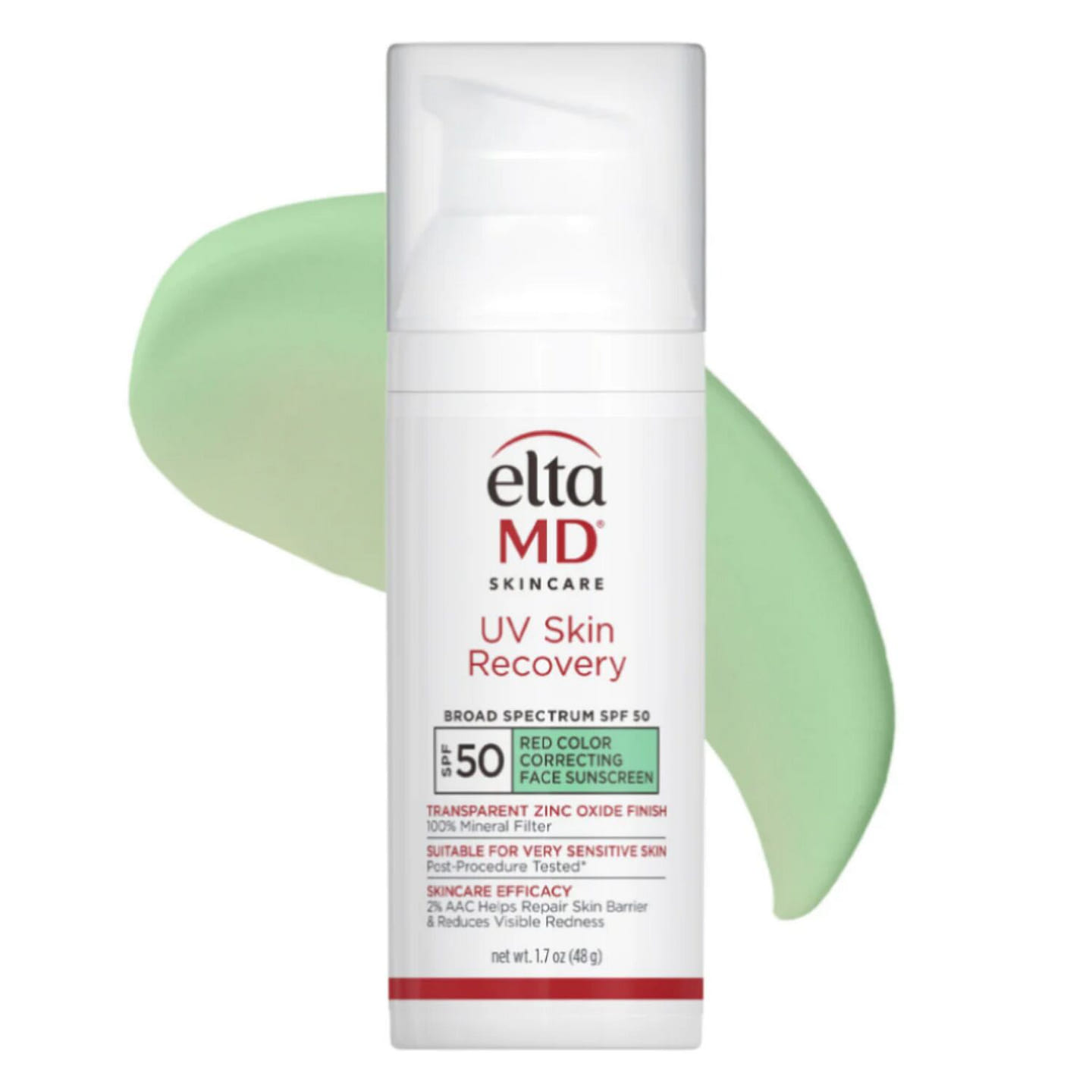 EltaMD UV Skin Recovery Green Tint SPF 50 1.7 Oz 1 each