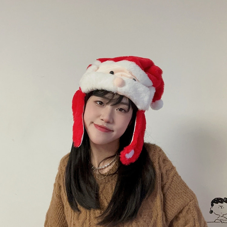 圣诞头套帽子 派对拍照礼道具 圣诞老人1 1 份