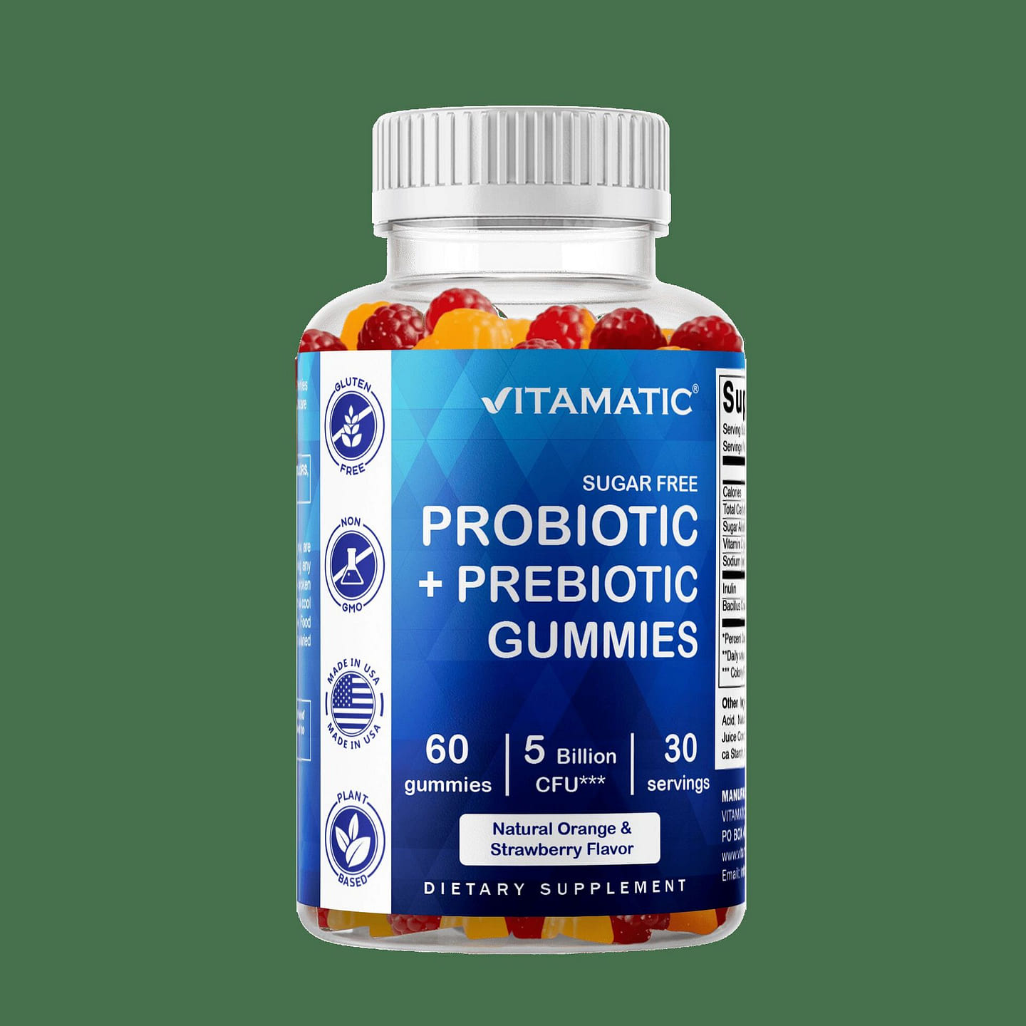 Sugar Free Probiotic 5 Billion - 60 Vegan Gummies 1 個