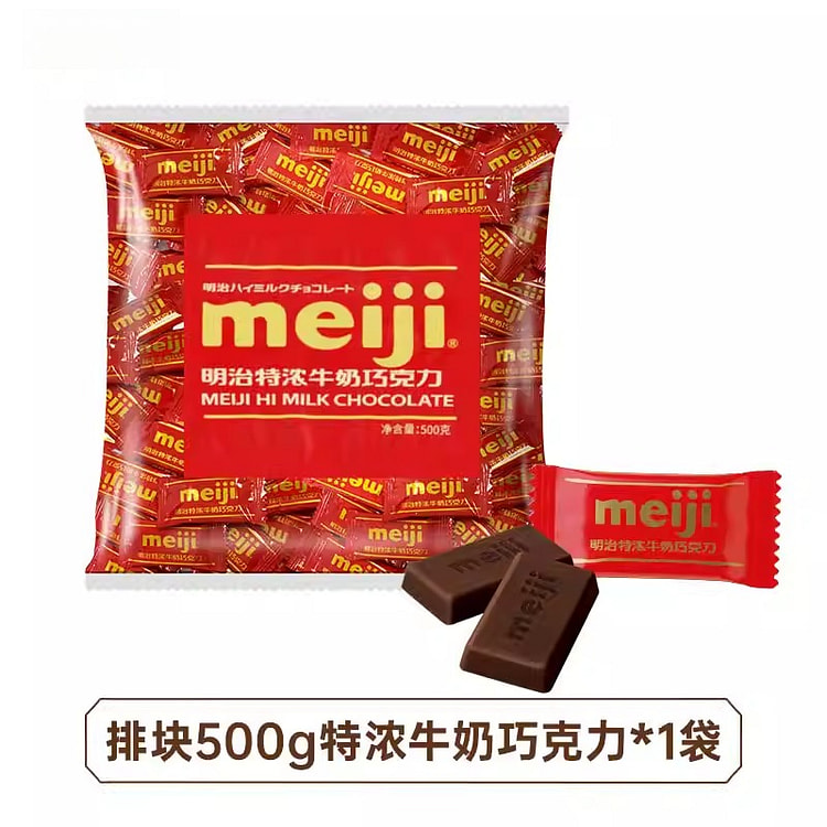 明治经典特浓巧克力500g*1袋 500 克