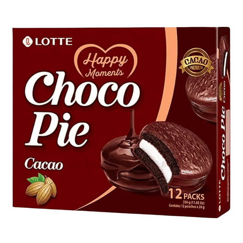 Get Lotte Choco Pie Cacao 12 Packs 11.85oz 1 each Delivered | Weee