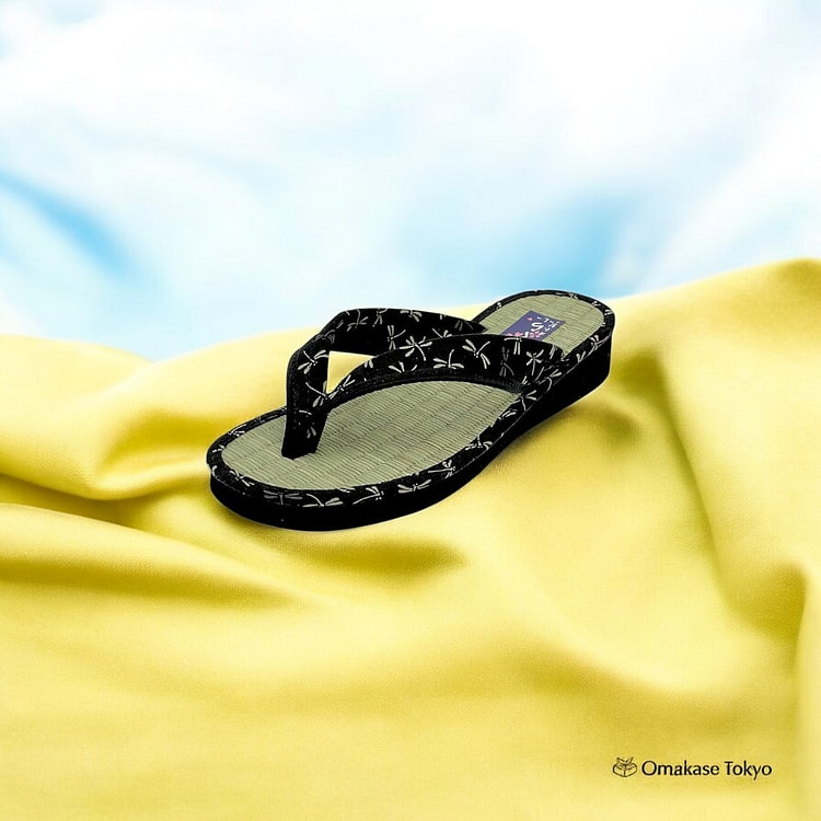 Daimyo Shokai Tatami Folding Sandals 3560 Black M 200 g