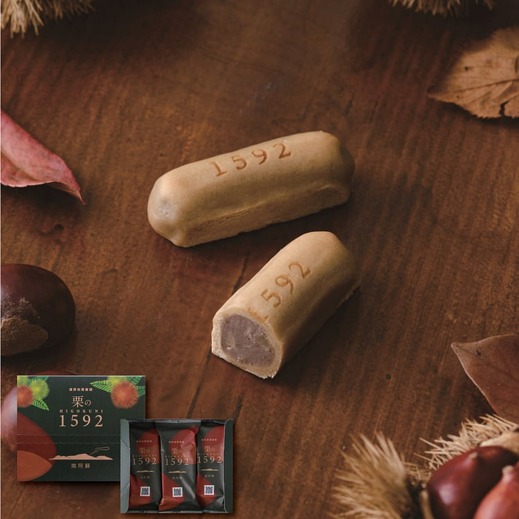 Kokondo Rich Japanese Chestnut Manju 3 pcs 1 box
