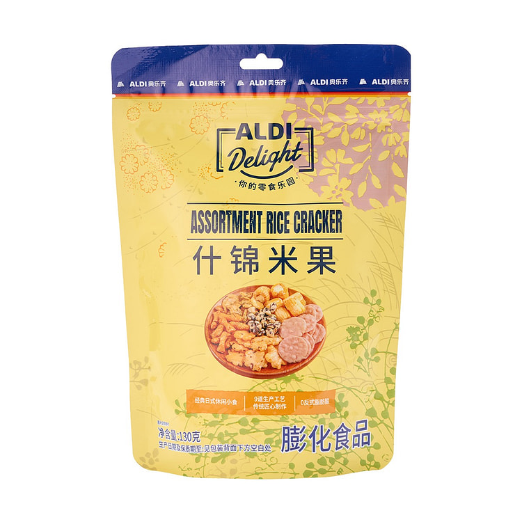 Aldi Delight Assorted Rice Crackers 1pc 130 g