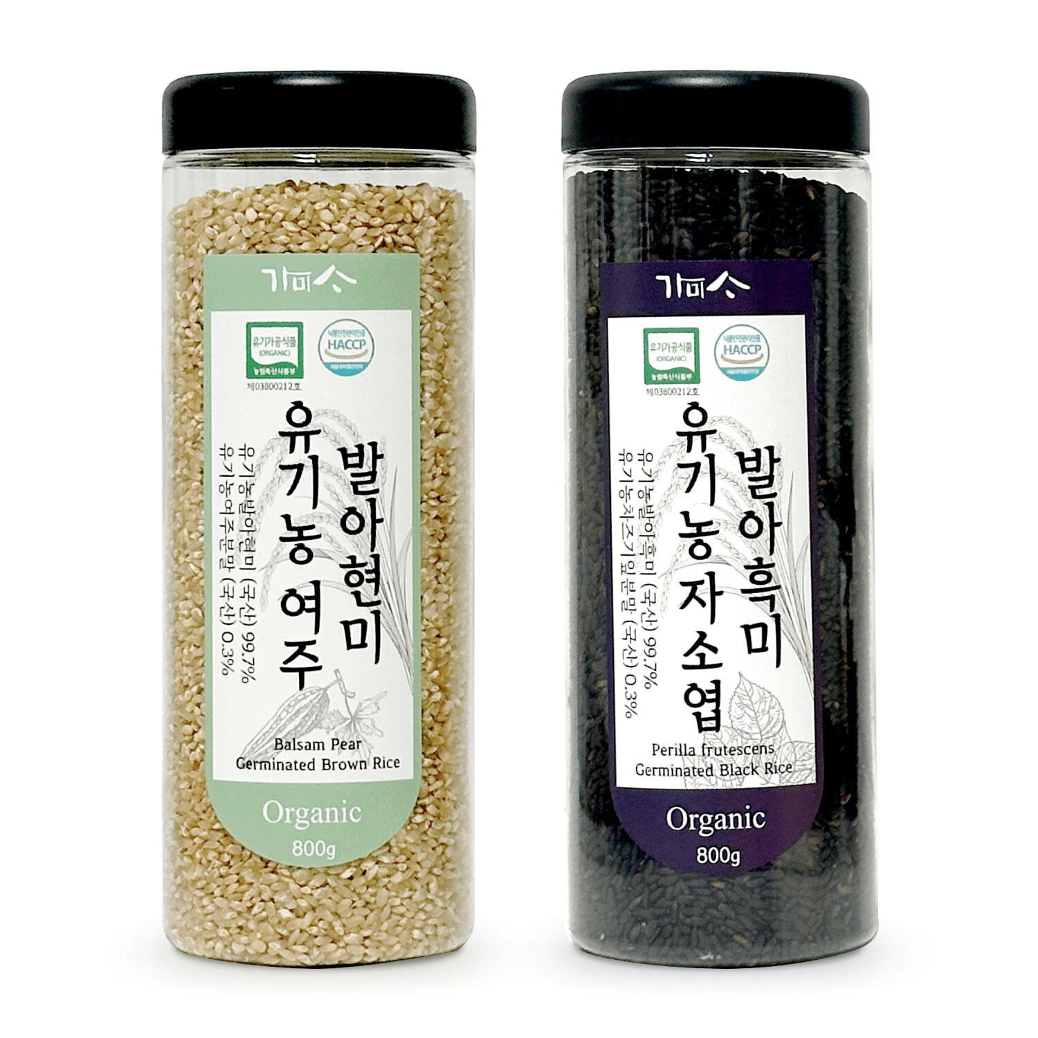 Gamisa Organic Sprouted Black Rice & Brown Rice 1 ส่วน