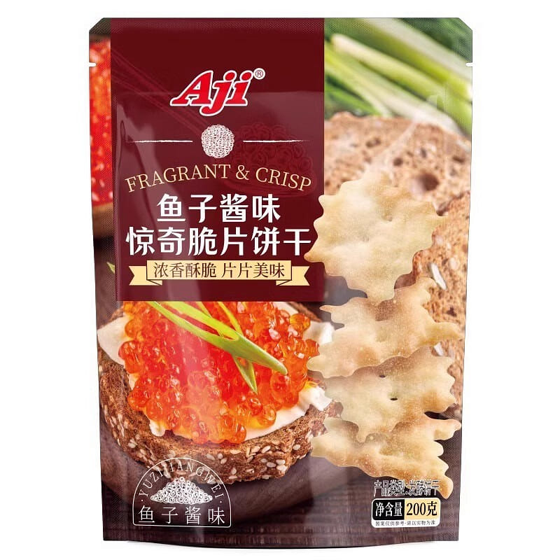 Aji Crispy Crackers (Caviar Flavor) 200 g