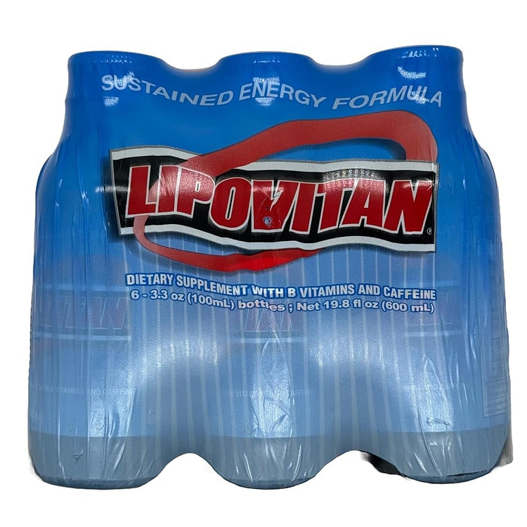 Lipovitan Vitamin Drink, 3.3 fl oz (Pack of 12 )