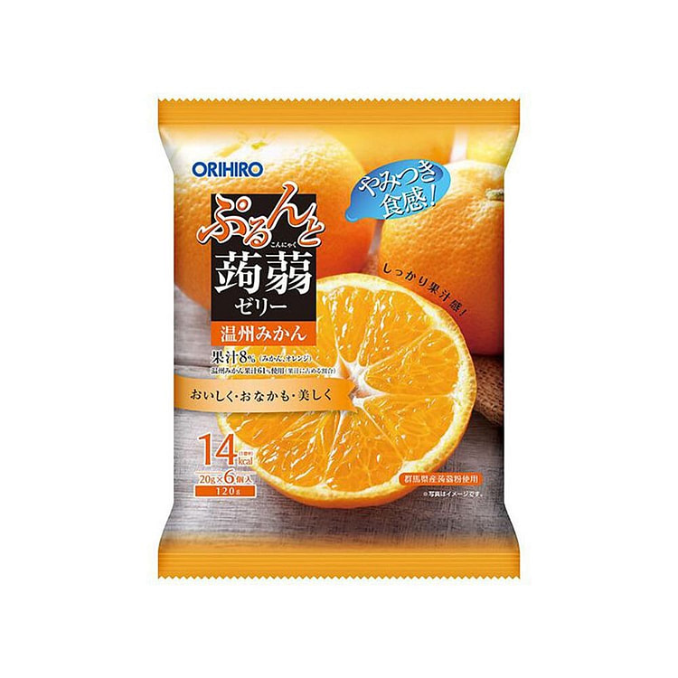 Orihiro Konjac Low-Calorie Jelly Citrus Flavor 9P 1 pack
